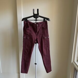 Pistola Women's Skinny Jeans in Burgundy